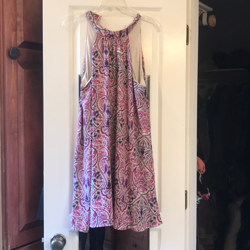 SOCIALITE PAISLEY HIGH NECK DRESS
